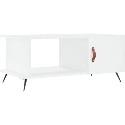 vidaXL 90x50x40 cm Weiß Engineered Holz Couchtisch vidaXL 90x50x40 cm Weiß Engineered Holz Couchtisch