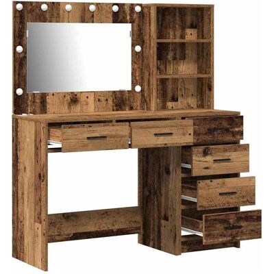 vidaXL Set von 2 Altes Holz Holz Altes Holz Rustikales Highboard Brown - Highboard vidaXL Set von 2 Altes Holz Holz Altes Holz Rustikales Highboard Brown - Highboard