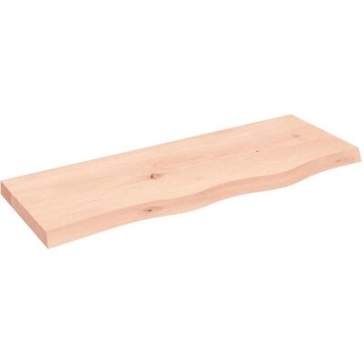 vidaXL Badezimmerarbeitsplatte - Eichenholz, 80x30x4 cm, Natur vidaXL Badezimmerarbeitsplatte - Eichenholz, 80x30x4 cm, Natur