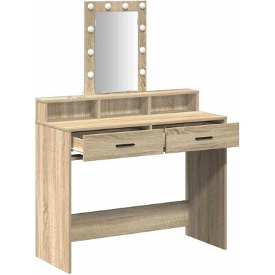 vidaXL Sonoma Eiche Holzwerkstoff Spiegel - Schlafzimmer Möbel vidaXL Sonoma Eiche Holzwerkstoff Spiegel - Schlafzimmer Möbel