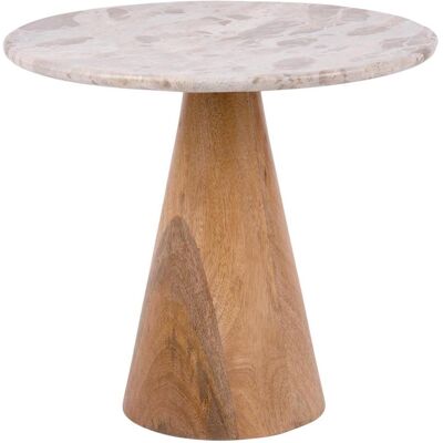 Leitmotiv Force Wide - Holzmarmor Beistelltisch - 38cm hoch Leitmotiv Force Wide - Holzmarmor Beistelltisch - 38cm hoch