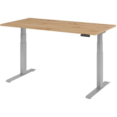 hjh OFFICE PRO Elektrisch höhenverstellbarer Stehschreibtisch - Silber hjh OFFICE PRO Elektrisch höhenverstellbarer Stehschreibtisch - Silber