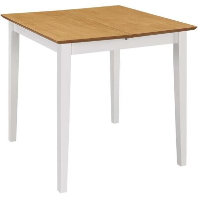 vidaXL Weißer Ausziehbarer Esstisch 80-120cm MDF vidaXL Weißer Ausziehbarer Esstisch 80-120cm MDF