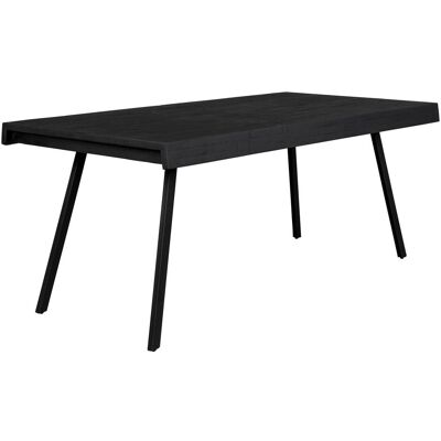 White Label Recyceltes Teak Esstisch - 200x90cm - Schwarz White Label Recyceltes Teak Esstisch - 200x90cm - Schwarz