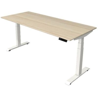 Kerkmann Move 4 elektrisch höhenverstellbarer Schreibtisch - Ahorn - Weiß 200x100cm Kerkmann Move 4 elektrisch höhenverstellbarer Schreibtisch - Ahorn - Weiß 200x100cm