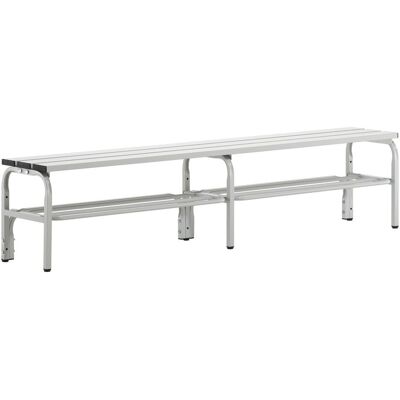 Sypro Edelstahl Spogliobank - Hellgrau RAL 7035 Sypro Edelstahl Spogliobank - Hellgrau RAL 7035
