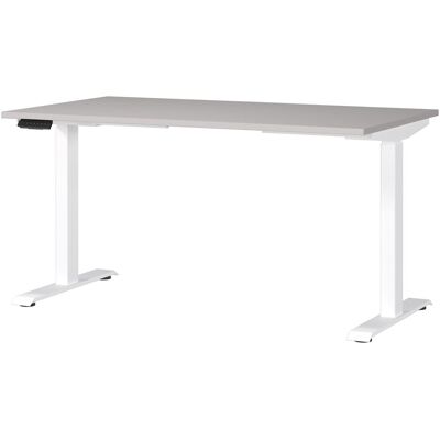 Germania, Schreibtisch, JET höhenverstellbarer Schreibtisch kaschmir rechteckig, T-Fuss-Gestell weiss 140,0 x 80,0 cm (140 x 80 x 72 cm) Germania, Schreibtisch, JET höhenverstellbarer Schreibtisch kaschmir rechteckig, T-Fuss-Gestell weiss 140,0 x 80,0 cm (140 x 80 x 72 cm)