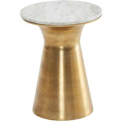Wohnling Weißer Marmor Beistelltisch - Rund Modern Couchtisch Wohnling Weißer Marmor Beistelltisch - Rund Modern Couchtisch