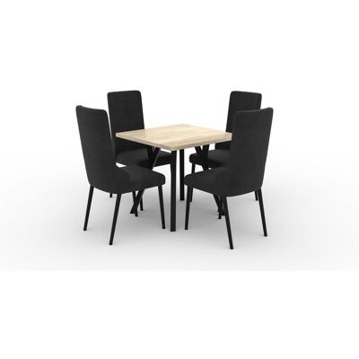ADRK Furniture, Essgruppe, Tisch- und Stuhlset RODOS 83 ADRK Furniture, Essgruppe, Tisch- und Stuhlset RODOS 83