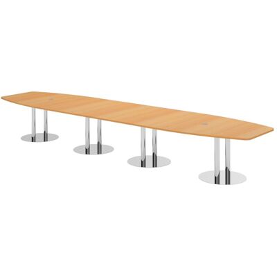 HAMMERBACHER Konferenztisch KT52S - FSC-zertifiziert, Chrom, 520x85-130x74 cm HAMMERBACHER Konferenztisch KT52S - FSC-zertifiziert, Chrom, 520x85-130x74 cm