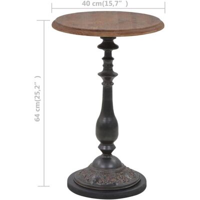 vidaXL Beistelltisch aus massivem Ficht Holz 40x64cm Braun - Beistelltisch vidaXL Beistelltisch aus massivem Ficht Holz 40x64cm Braun - Beistelltisch