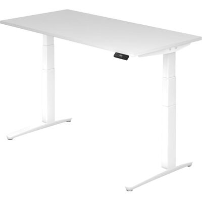 HAMMERBACHER Elektrisch höhenverstellbarer Schreibtisch - Weiß - 160x80 cm HAMMERBACHER Elektrisch höhenverstellbarer Schreibtisch - Weiß - 160x80 cm