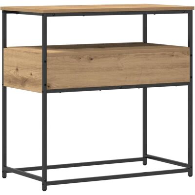 vidaXL Artisan Eiche Moderner Beistelltisch - Beistelltisch vidaXL Artisan Eiche Moderner Beistelltisch - Beistelltisch