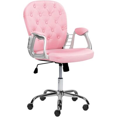 Beliani Rosa Kunstleder Bürostuhl - Bürostuhl Beliani Rosa Kunstleder Bürostuhl - Bürostuhl