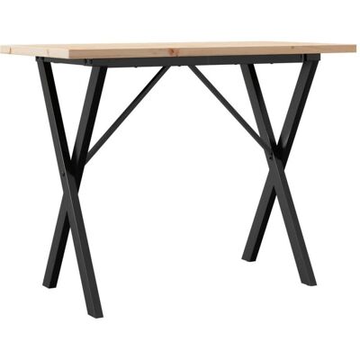 vidaXL Esstisch X-Frame Massives Kiefernholz und Gusseisen - Esstisch vidaXL Esstisch X-Frame Massives Kiefernholz und Gusseisen - Esstisch