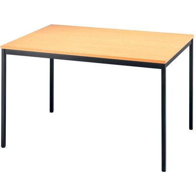 Hammerbacher Mehrzwecktisch - FSC Schwarz Stahl 120x80cm Hammerbacher Mehrzwecktisch - FSC Schwarz Stahl 120x80cm