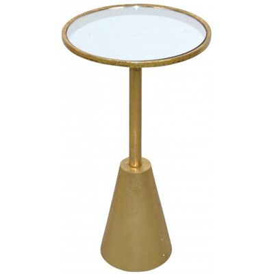 INOSIGN Gold Beistelltisch - Rund Glasplatte - 35x35x65 cm INOSIGN Gold Beistelltisch - Rund Glasplatte - 35x35x65 cm