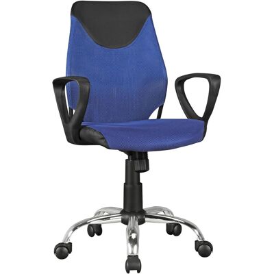 Amstyle Terni Kinder-Schreibtischstuhl Schwarz Blau für Kinder ab 6 - Bürostuhl Amstyle Terni Kinder-Schreibtischstuhl Schwarz Blau für Kinder ab 6 - Bürostuhl
