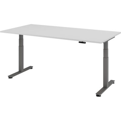 HAMMERBACHER Elektrischer höhenverstellbarer Schreibtisch - Lichtgrau, 200x100 cm HAMMERBACHER Elektrischer höhenverstellbarer Schreibtisch - Lichtgrau, 200x100 cm