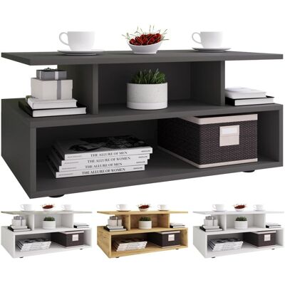 VCM Esila - Holz-Design Sofatisch - 80cm Grau VCM Esila - Holz-Design Sofatisch - 80cm Grau