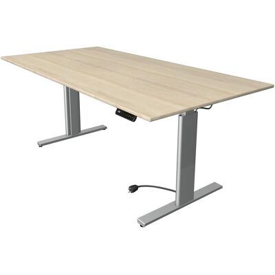 Kerkmann, Schreibtisch, Move 3 höhenverstellbarer Schreibtisch ahorn rechteckig T-Fuss-Gestell silber 200,0 x 100,0 (200 x 100 x 72 cm) Kerkmann, Schreibtisch, Move 3 höhenverstellbarer Schreibtisch ahorn rechteckig T-Fuss-Gestell silber 200,0 x 100,0 (200 x 100 x 72 cm)