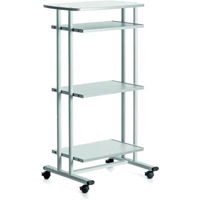 Rocada Schreibtisch mit Rollen Grau - Schreibtisch Rocada Schreibtisch mit Rollen Grau - Schreibtisch