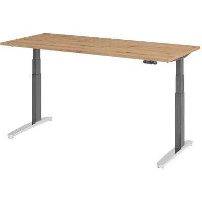 hjh OFFICE PRO XBHM 19 GC Schreibtisch - Eiche, höhenverstellbar, 160x80 - Schreibtisch hjh OFFICE PRO XBHM 19 GC Schreibtisch - Eiche, höhenverstellbar, 160x80 - Schreibtisch