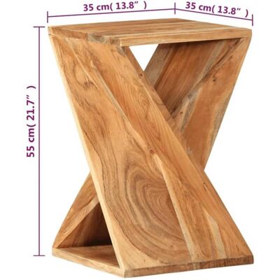 vidaXL Massivholz Akazien Beistelltisch - Nachttisch vidaXL Massivholz Akazien Beistelltisch - Nachttisch