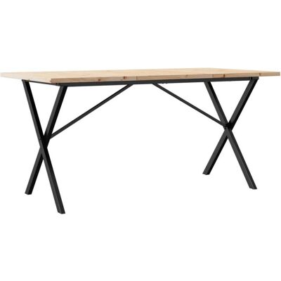 vidaXL Esstisch X-Gestell 160x80x75,5 cm - Esstisch vidaXL Esstisch X-Gestell 160x80x75,5 cm - Esstisch