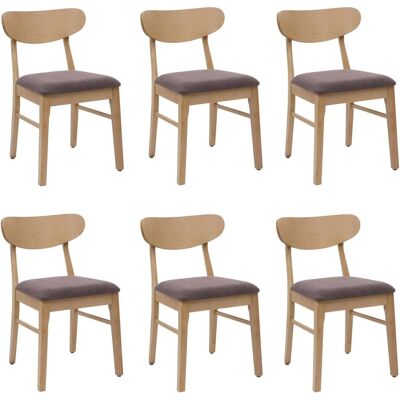 MCW - MCW-M59 - taupe - Polyesterbezug - helle Holzbeine - Dining chair MCW - MCW-M59 - taupe - Polyesterbezug - helle Holzbeine - Dining chair