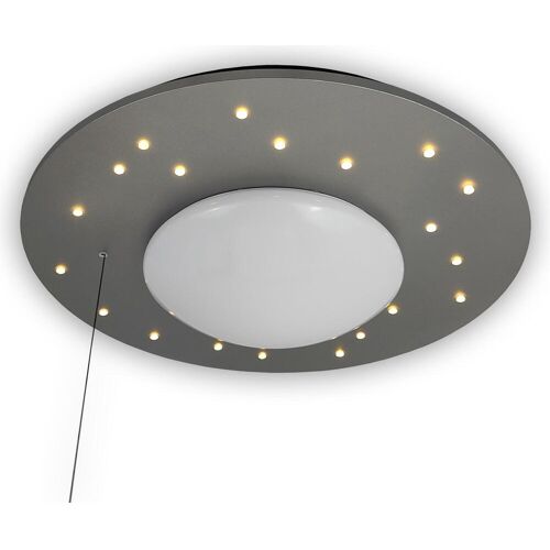 Niermann Stand By, Kinderlampe, Niermann Starlight LED Deckenleuchte E27 Silber Made in Germany