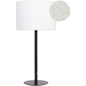 Beliani Nachttischlampe Weiß Boucle - Tischlampe Beliani Nachttischlampe Weiß Boucle - Tischlampe