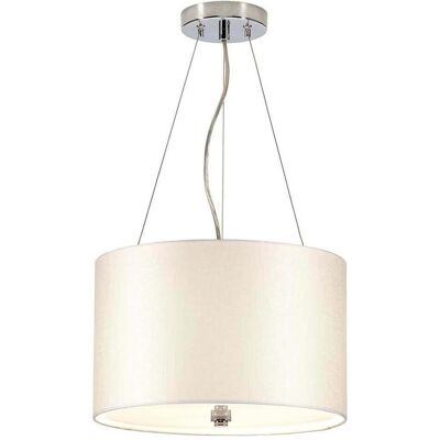 Elstead Lighting, Pendelleuchte, Pearce Hängeleuchte E27 3-fach 35cm Poliertes Chrom Elfenbein (E27) Elstead Lighting, Pendelleuchte, Pearce Hängeleuchte E27 3-fach 35cm Poliertes Chrom Elfenbein (E27)
