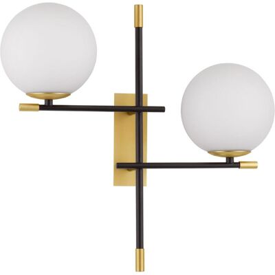 NOVA LUCE GIT Wandleuchte - 2-flammig, Dimmbar, G9, Gold NOVA LUCE GIT Wandleuchte - 2-flammig, Dimmbar, G9, Gold
