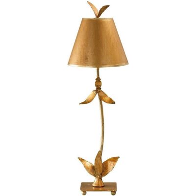 Elstead Red Bell 1-Licht Tischlampe Gold Blatt Elstead Red Bell 1-Licht Tischlampe Gold Blatt