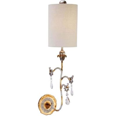 Elstead Tivoli Wandleuchte - Gold und Creme - E27 Innenwandlampe Elstead Tivoli Wandleuchte - Gold und Creme - E27 Innenwandlampe