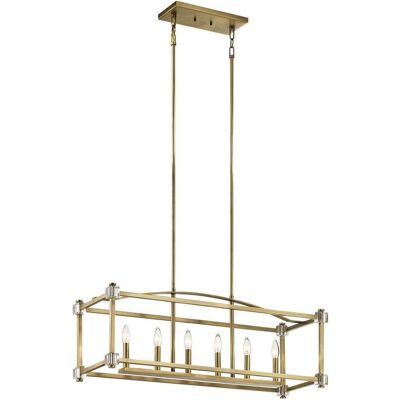 Elstead Lighting, Kronleuchter, Cayden Kronleuchter E14 6-fach Naturmessing (30.50 cm) Elstead Lighting, Kronleuchter, Cayden Kronleuchter E14 6-fach Naturmessing (30.50 cm)