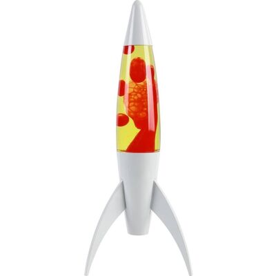 iTotal Rocket Lava Lampe - Rot, Gelb, Weiß - Lava Lampe iTotal Rocket Lava Lampe - Rot, Gelb, Weiß - Lava Lampe