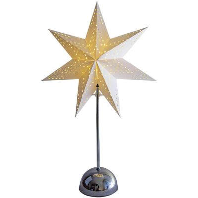 Best Season, Weihnachtsbeleuchtung, LED Standleuchte Cellcandle in Chrom und Weiss Best Season, Weihnachtsbeleuchtung, LED Standleuchte Cellcandle in Chrom und Weiss