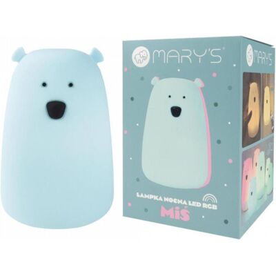 Marys Blaues Bären Nachtlicht - Kindersicher, Modernes Design Marys Blaues Bären Nachtlicht - Kindersicher, Modernes Design