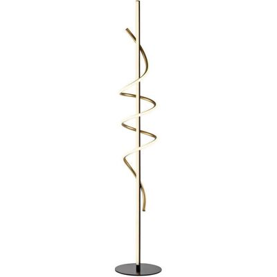 JUST LIGHT EMANDA Stehlampe - Modern dimmbar LED, Schwarz & Messing JUST LIGHT EMANDA Stehlampe - Modern dimmbar LED, Schwarz & Messing