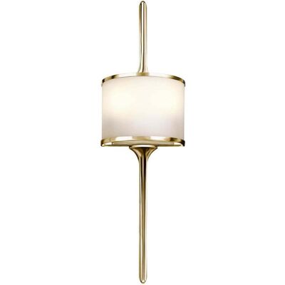 Elstead Lighting, Wandleuchte + Deckenleuchte, Mona LED Wandleuchte G9 2-fach 56cm Poliertes Messing IP44 (640 lm, G9) Elstead Lighting, Wandleuchte + Deckenleuchte, Mona LED Wandleuchte G9 2-fach 56cm Poliertes Messing IP44 (640 lm, G9)