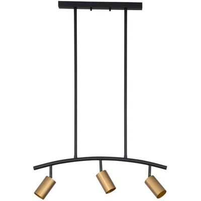 Nova Luce, Pendelleuchte, POGNO Pendelleuchte GU10 3-fach Schwarz 72,2x10x90cm dimmbar 9111456 (GU10) Nova Luce, Pendelleuchte, POGNO Pendelleuchte GU10 3-fach Schwarz 72,2x10x90cm dimmbar 9111456 (GU10)