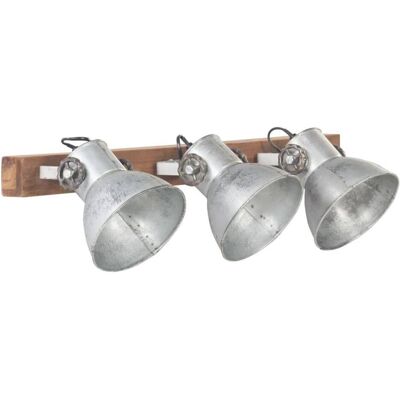 vidaXL Wandleuchte Industrie Silber 65x25 cm - Wandleuchte vidaXL Wandleuchte Industrie Silber 65x25 cm - Wandleuchte