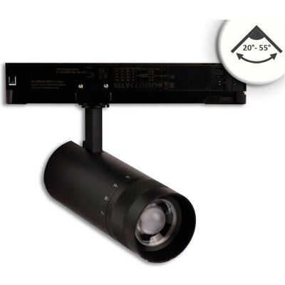 ISOLED LED Schienenstrahler - Verstellbarer Fokus - 24W - 4000K - Dimmbar ISOLED LED Schienenstrahler - Verstellbarer Fokus - 24W - 4000K - Dimmbar