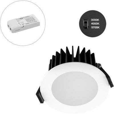EVN LED-Downlight - Weiß, 3000-5700K, 827 lm, IP44 - LED-Downlight EVN LED-Downlight - Weiß, 3000-5700K, 827 lm, IP44 - LED-Downlight