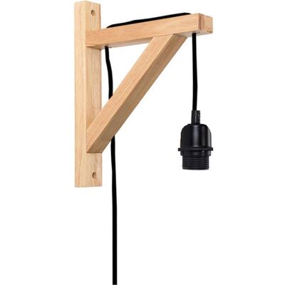 Opviq Nala - Wandlampe, 100% Holz, E27, 22x20x6 cm Opviq Nala - Wandlampe, 100% Holz, E27, 22x20x6 cm