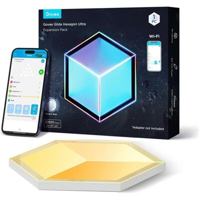 Govee - Erweiterbare Hexagon-Leuchtpaneele - 2 Paneele für H606AC81 Govee - Erweiterbare Hexagon-Leuchtpaneele - 2 Paneele für H606AC81