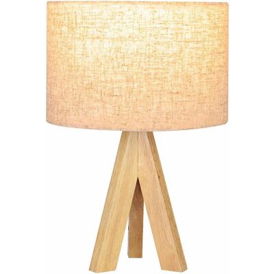 EDM 32160 Beiges Holzstoff Schreibtischlampe - Schreibtischlampe EDM 32160 Beiges Holzstoff Schreibtischlampe - Schreibtischlampe