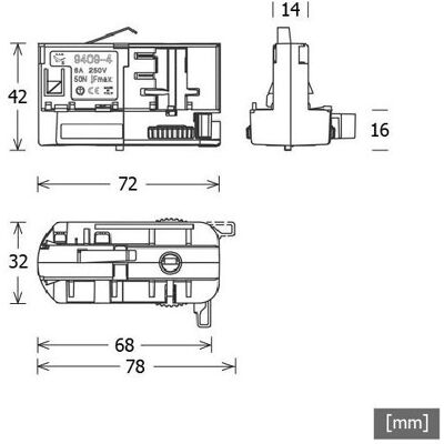 LTS LA30M10 Weiß 3-Phasen Adapter - Zubehör Beleuchtung LTS LA30M10 Weiß 3-Phasen Adapter - Zubehör Beleuchtung